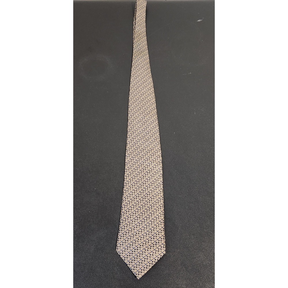 Stanley Blacker Men's Silk Tie Multicolor Geometric Diamond XL 59.5" Extra Long